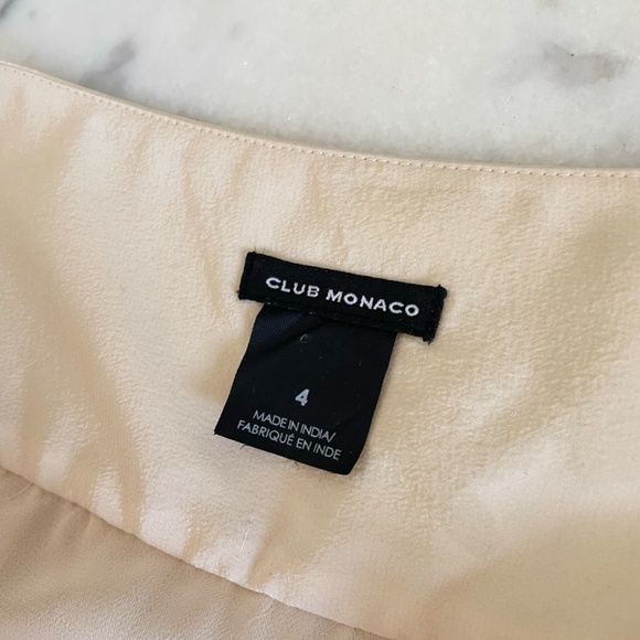 Club Monaco Cream Skirt with Embellished Beading Details - Picture 12 of 12